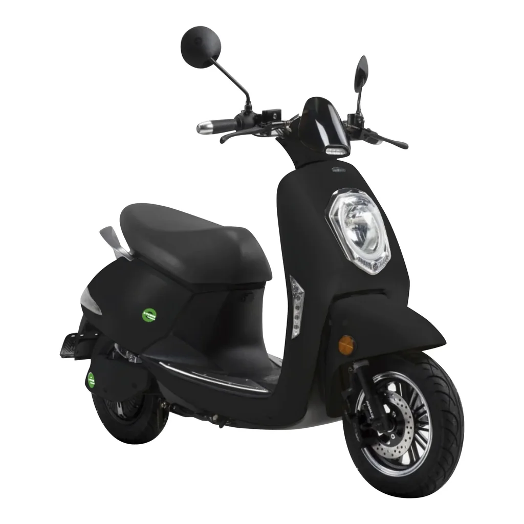 Kompakt E-Roller "Roma" 45 km/h schwarz