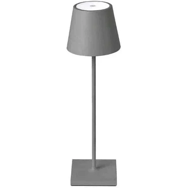 VT-7703 Tischleuchte - 3000K - Dimmbar über Touch - Wiederaufladbar - Grau