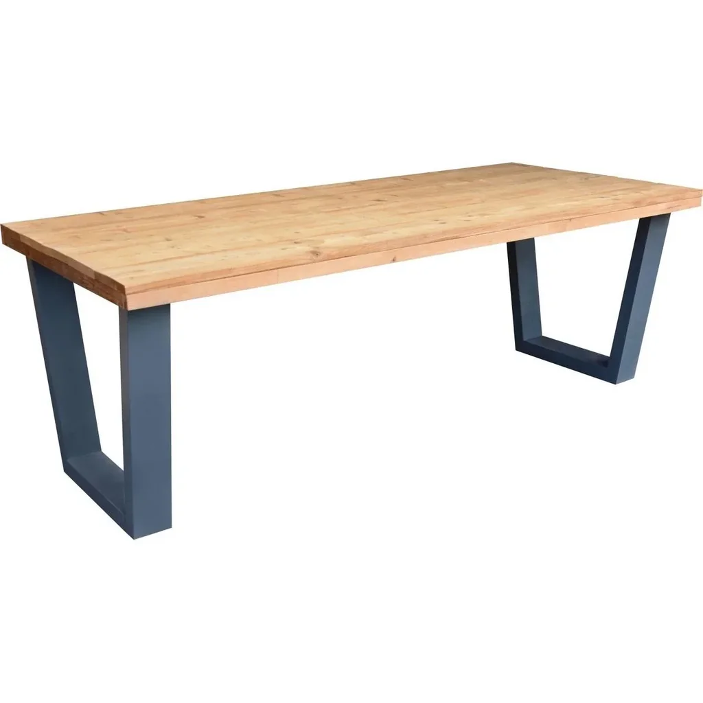Esstisch New York Roasted wood - Grau