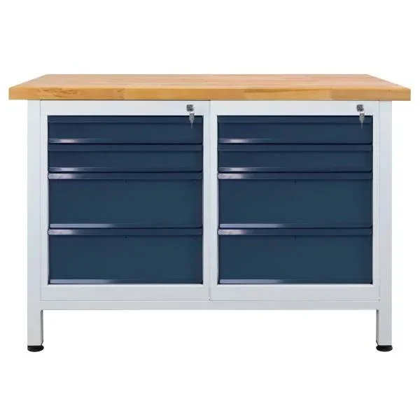 Werkbank "Premium" 8 Schubladen, L1200xB600xH840mm