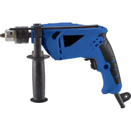 Schlagbohrmaschine - 230V - 710W - Drehzahlregler - Hammer- und Bohrfunktion - mit Tiefenmaßstab - Zusatzhandgriff