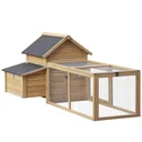 Hühnerstall Spielhaus mit Nistkasten Massivholz