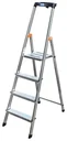 Alu - Stufen - Stehleiter, 4 Stufen