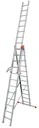 "TRIBILO" SPROSSEN-VIELZWECKLEITER, DREITEILIG 3x12 SPROSSEN