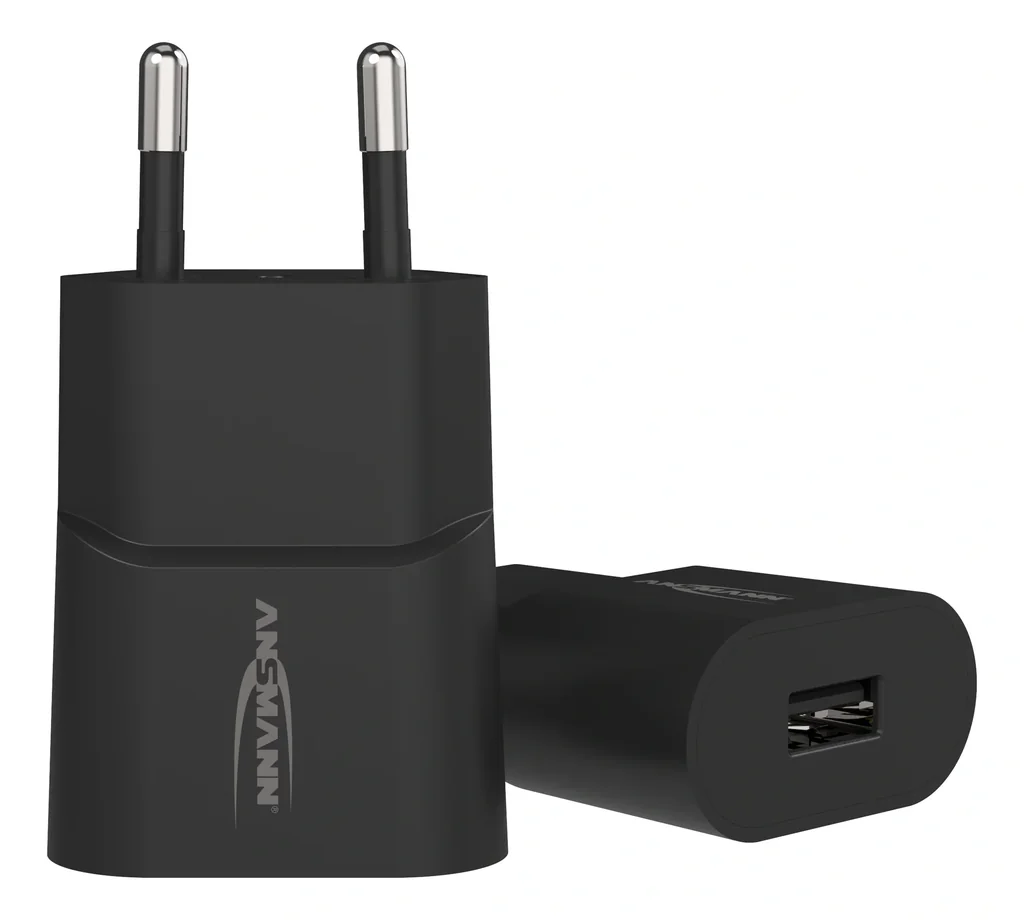 Heimladegerät HC105 – 5W USB-Stromadapter, 1x USB-Port, 5V DC, Schwarz