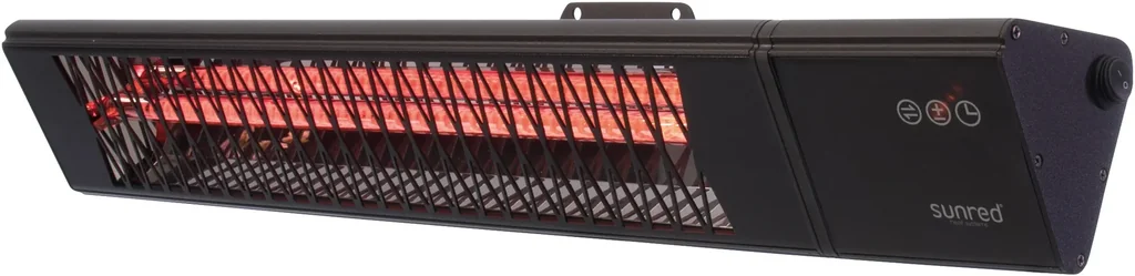 Wandheizstrahler Triangle Dark Smart Wall Black 2500 Watt