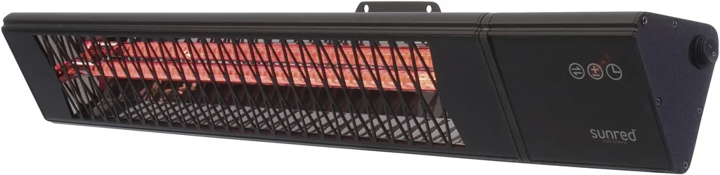 Wandheizstrahler Triangle Dark Smart Wall Black 2500 Watt