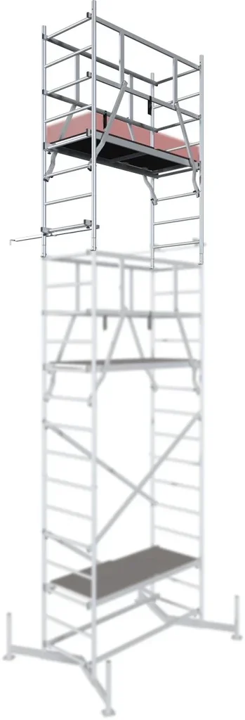 MONTO ClimTec Aluminium KOMPLETTGERÜST AH 7 m inkl. 125mm Fahrrollen