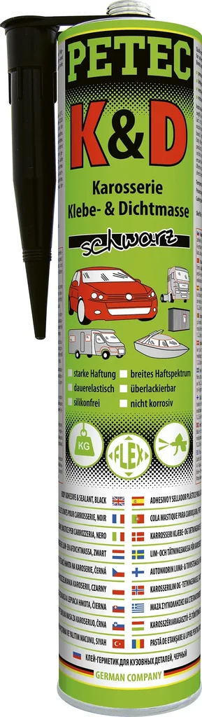 Karosserie Klebe- & Dichtmasse, schwarz, 310 ml