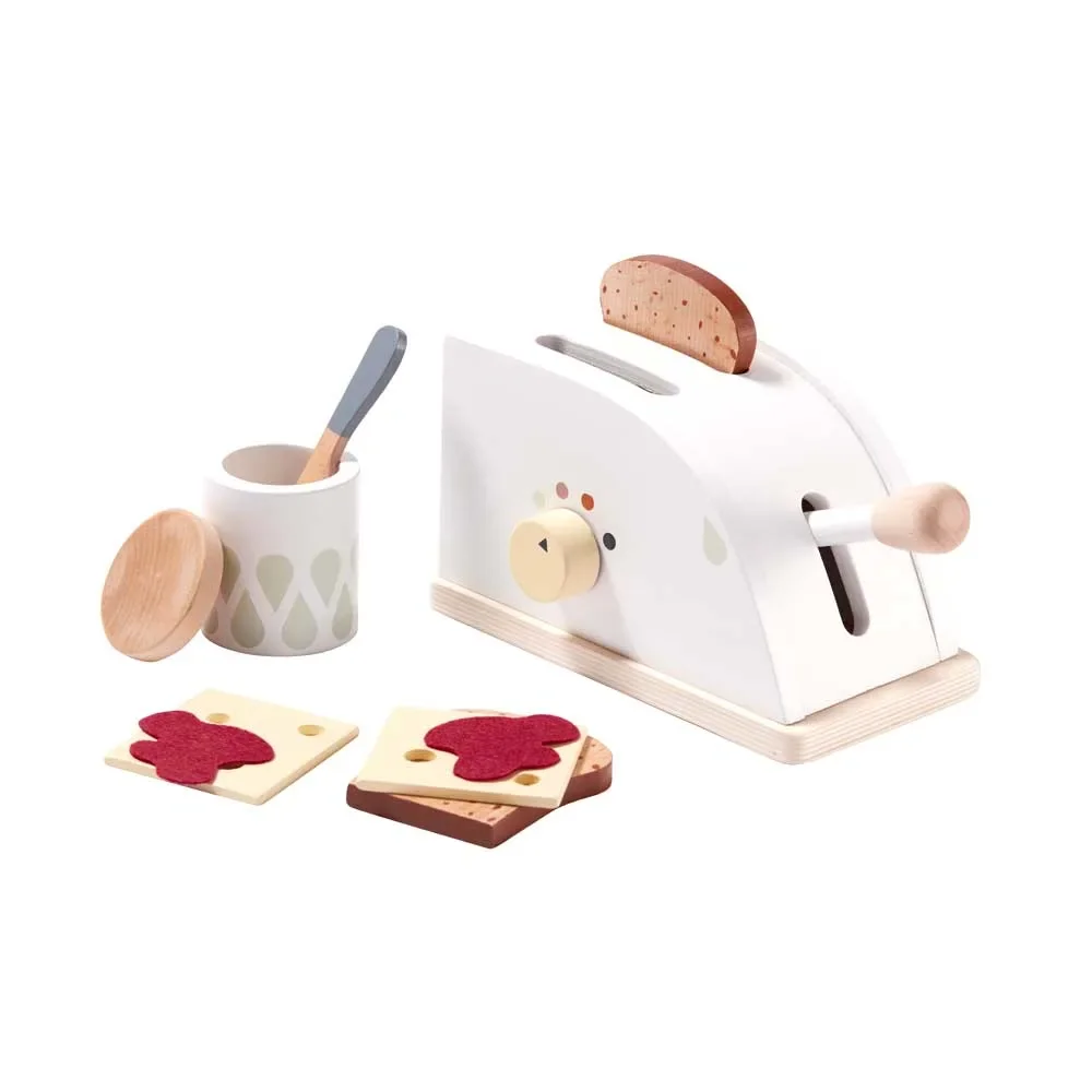 Kids Concept Spiel Toaster aus Holz mit Zubehör