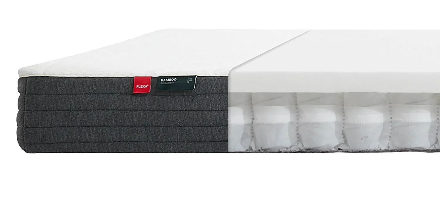 Flexa Taschenfederkernmatratze - Sleep, mit Bambusbezug, Größe: 120 x 200 cm