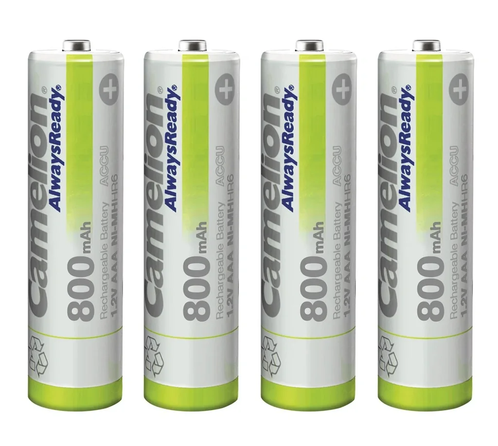NiMH Micro (AAA) V-Akku mit 800 mAh - 4 Stück