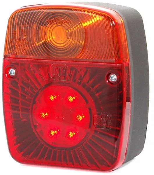 Schlussleuchte mit LED Glühlampe für Anhänger und Zugfahrzeuge l/r