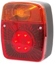 Schlussleuchte mit LED Glühlampe für Anhänger und Zugfahrzeuge l/r