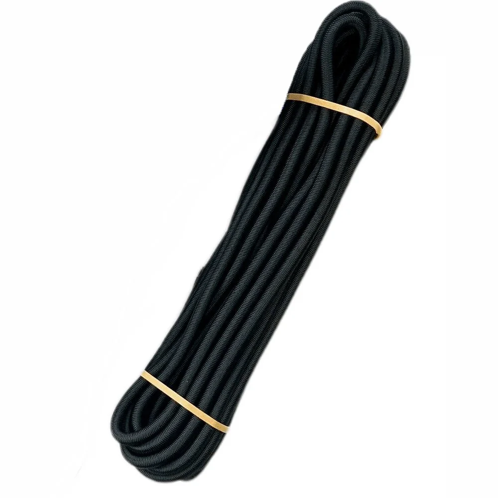 Expanderseil 10mm, Gummiseil, 10m schwarz, elastisches Seil