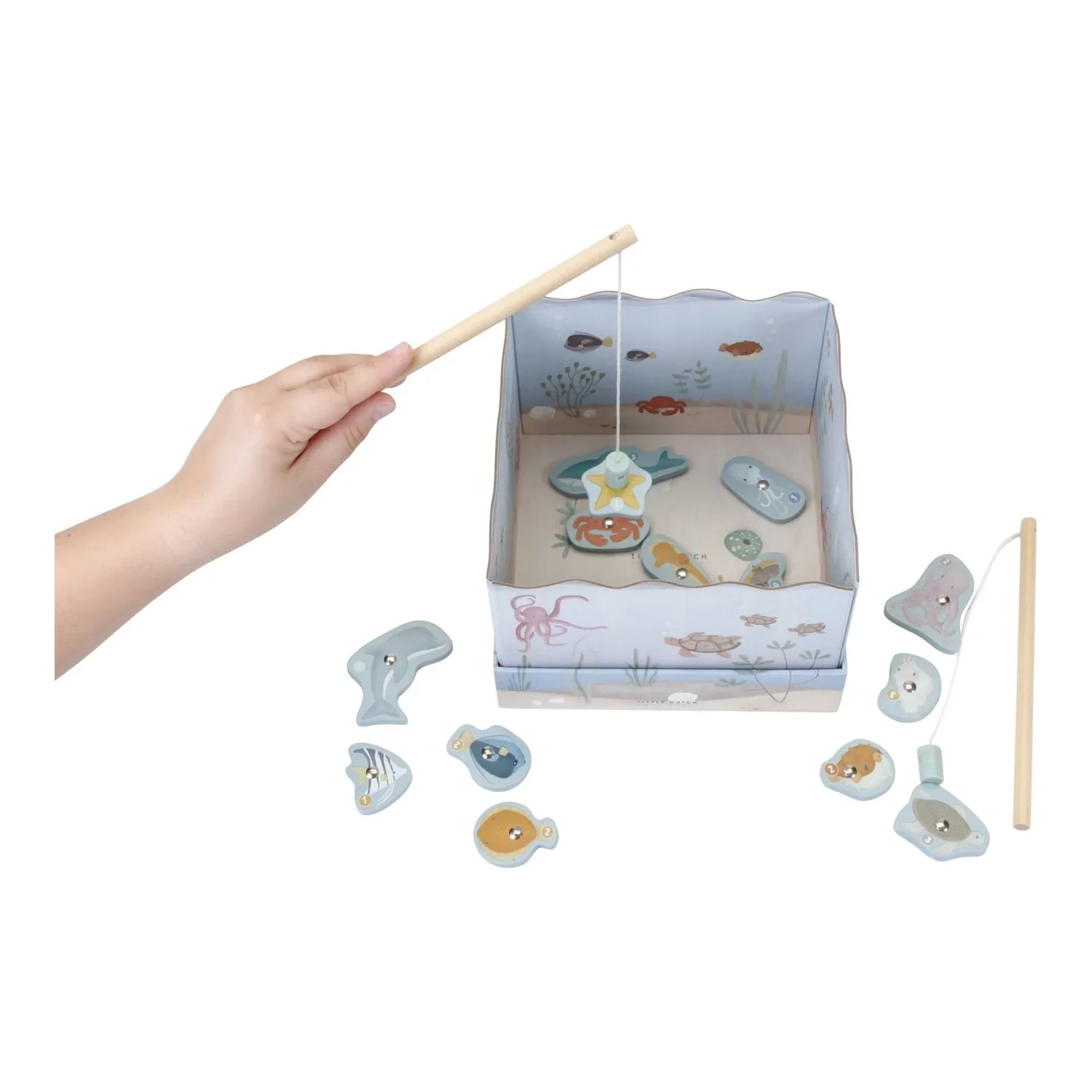 Little Dutch Angelspiel - Magnetisches Holzspielzeug für Kinder - Feinmotorik & Konzentration fördern