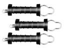 Torgriff mit Haken, schwarz, 3 Stück