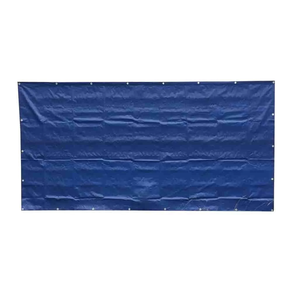 Bauzaunplane blau, 1,76x3,41m, 160g/m², Sichtschutz und Windschutz