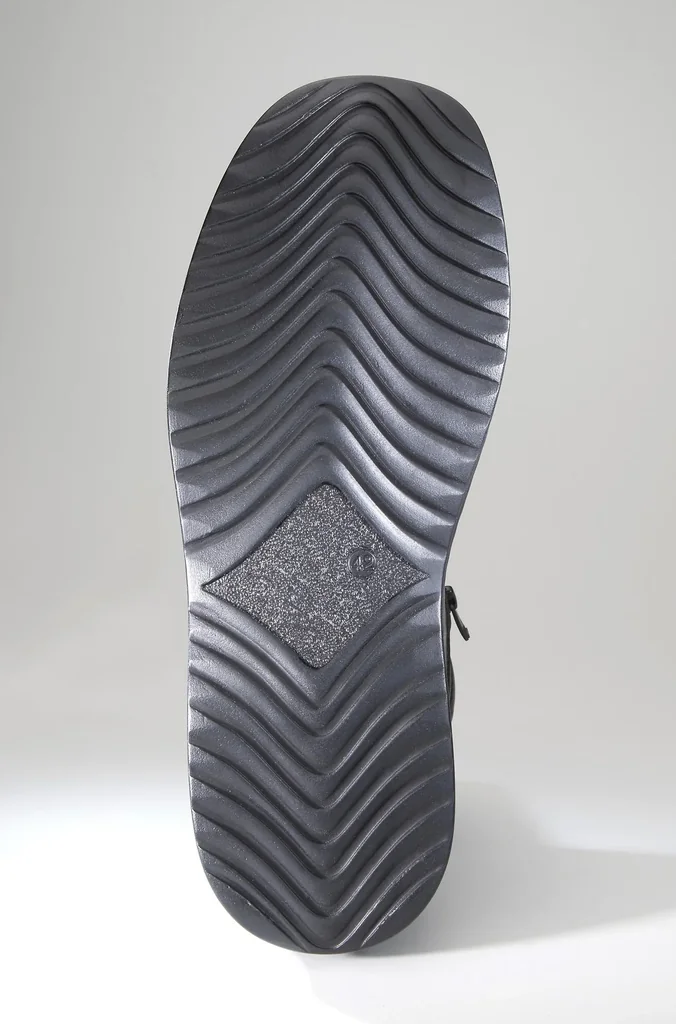 Halbstiefel mit Reißverschlüssen und Warmfutter, Farbe schwarz, Gr. 46, Gratis dazu ein Paar Einlegesohlen