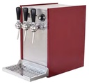 Glühweinautomat, Glühweinwärmer, Glühweinzapfanlage - Getränke-Durchlauferhitzer 9kW, mit elektrischer Pumpe, 3-leitig, Edelstahl-Gehäuse