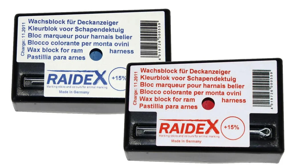 Wachsfarbblock RAIDEX, blau