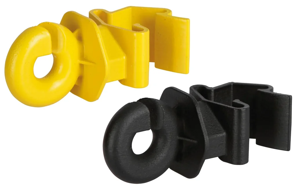 T-Post Ringisolator, schwarz