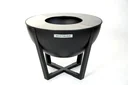 Feuerstelle Premium Grill und Feuerstelle 81x81x62 cm Schwarz