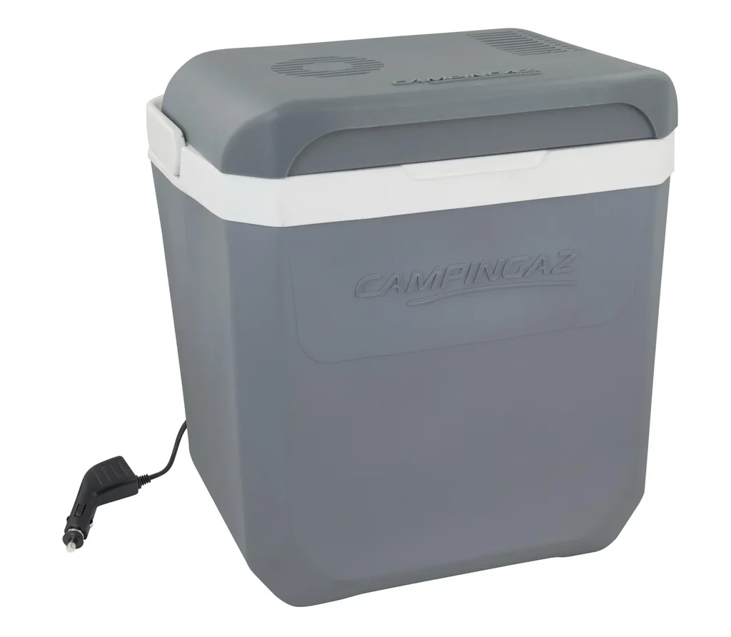 Powerbox  Plus 28L  Thermoelektrische Kühlbox mit 28L Fassungsvermögen, antimikrobielle Innenwände, 12 V Stecker