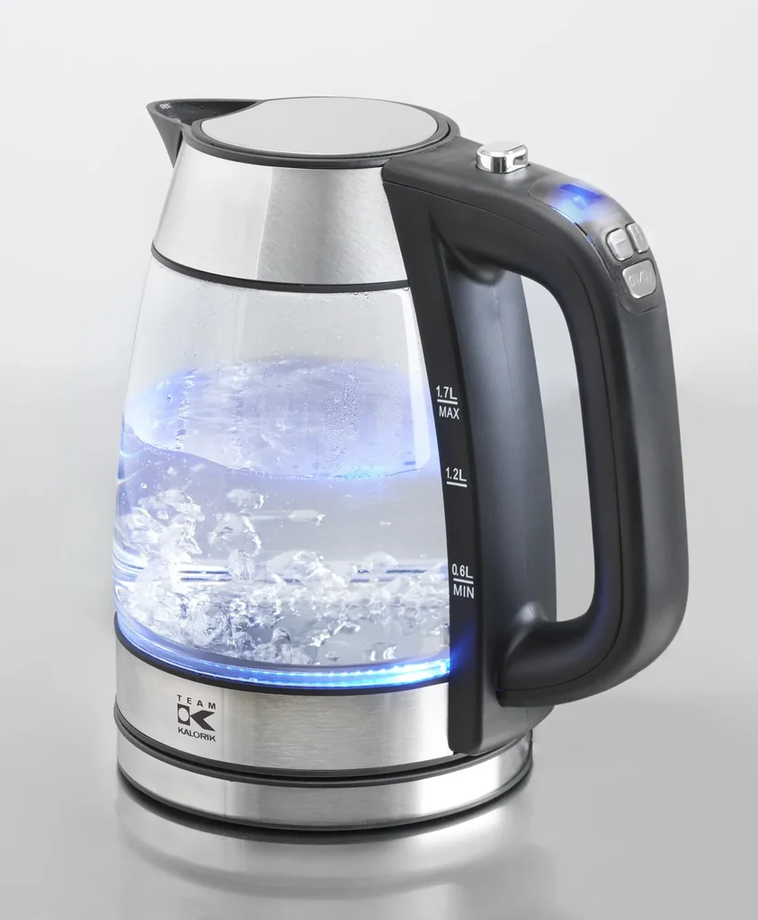 Glas-Wasserkocher mit digitaler Temperatursteuerung, TKG JK 1040
