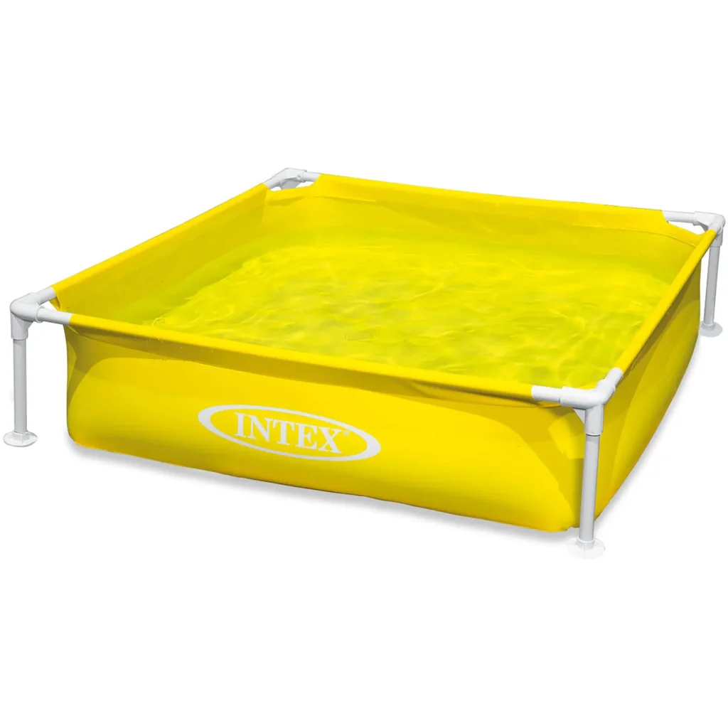 Baby-Boden-Pool mit Rahmen-Gelb