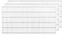 Doppelstabmattenset anthrazit 10 Stück  a 103cm x 200cm