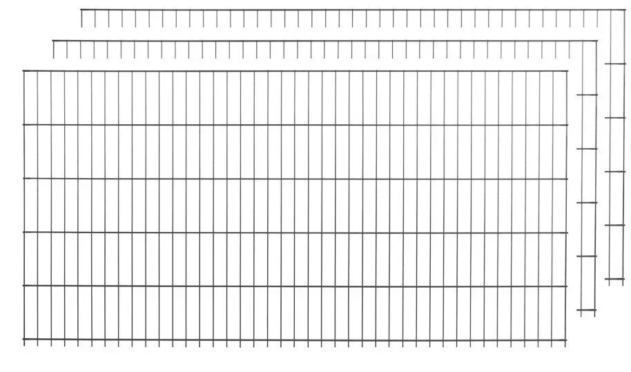 Stabmattenset anthrazit 3 Stück  a 125cm x 200cm
