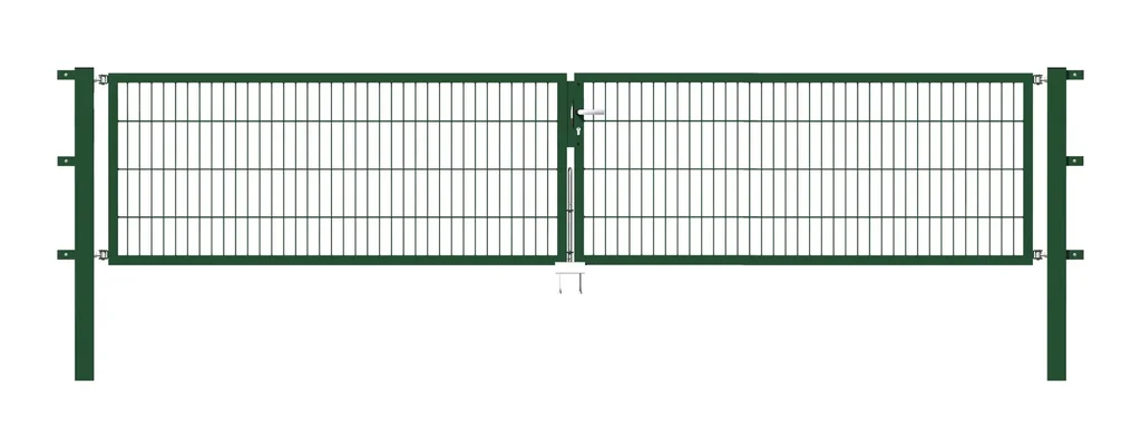 Doppeltor Flexo mit Zubehör, grün, Breite 400 cm, Höhe 100 cm, PF: 80x80 cm