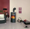 Kaminofen - Taifun Dauerbrand 6 kW - Kacheln creme