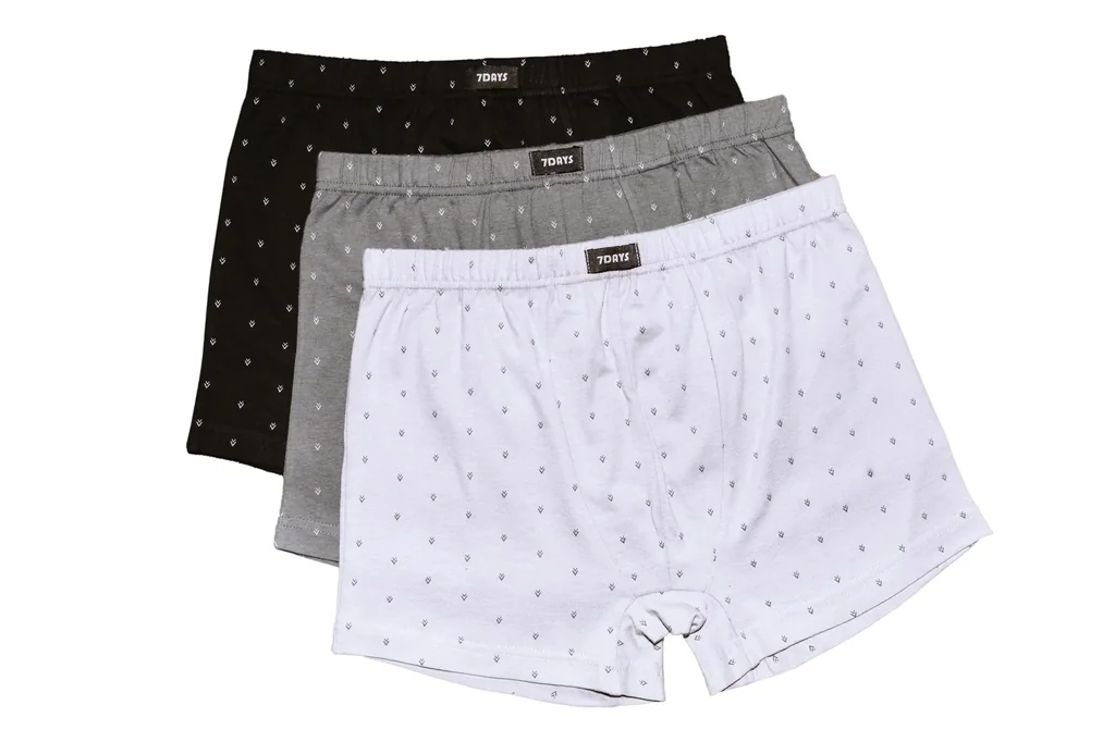 Retroshorts im 3er Pack, bedruckt, Gr.2XL
