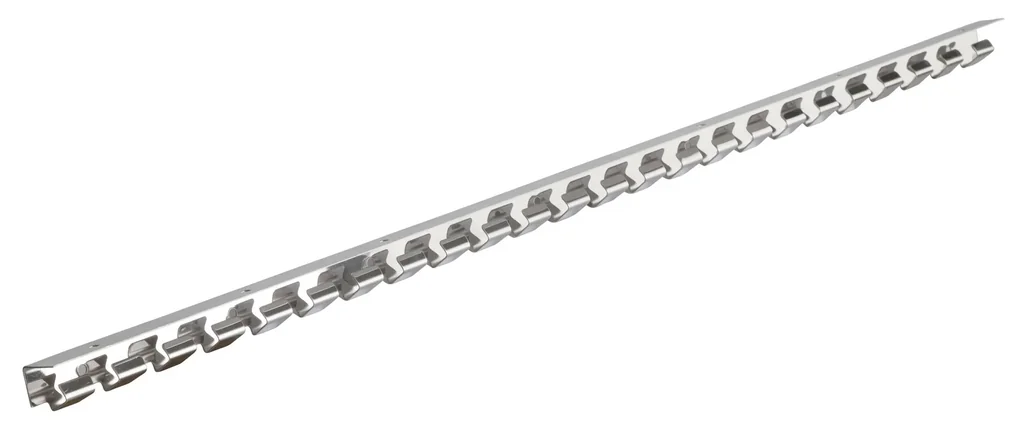 Hakenleiste 100cm Edelstahl für PVC-Vorhang