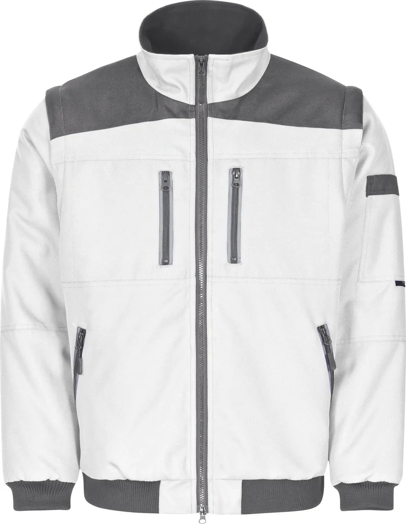 Funktionsblouson, weiss-grau, Gr. XXL