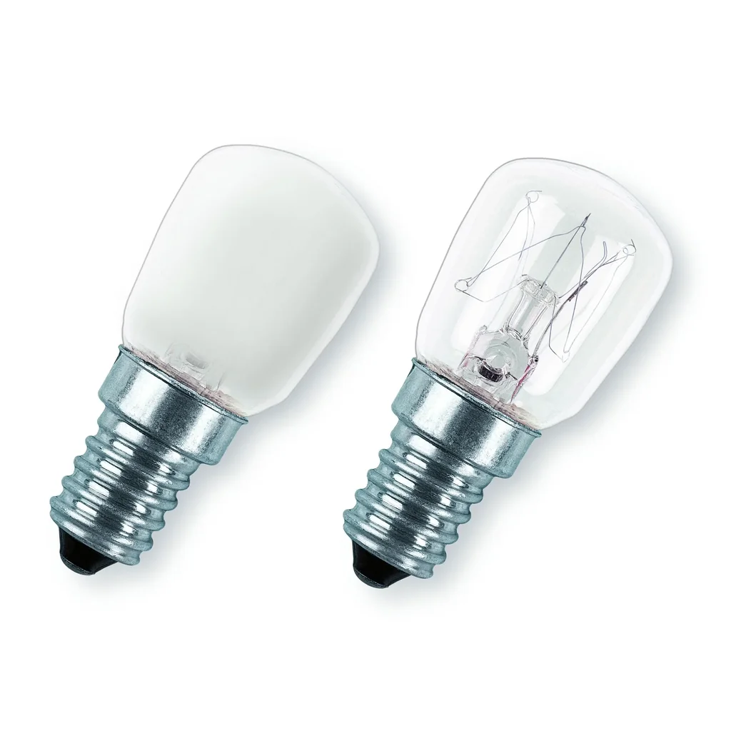 Kolbenlampe T26 15W klar 230V E14 für Kühlschrank und Nähmaschine