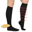 Stützkniestrümpfe Energy LYCRA, schwarz, Größe 39 - 42, 1 Paar