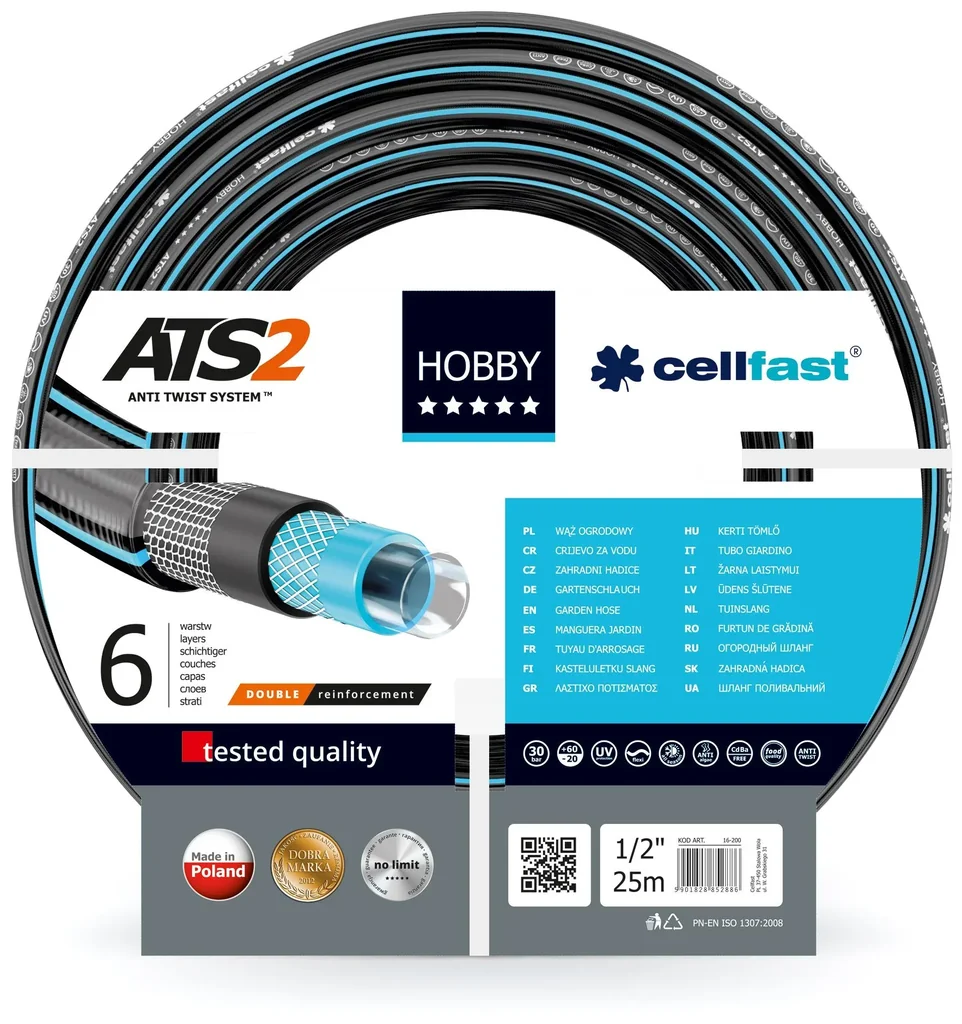 Gartenschlauch HOBBY 1/2" - Länge 25m