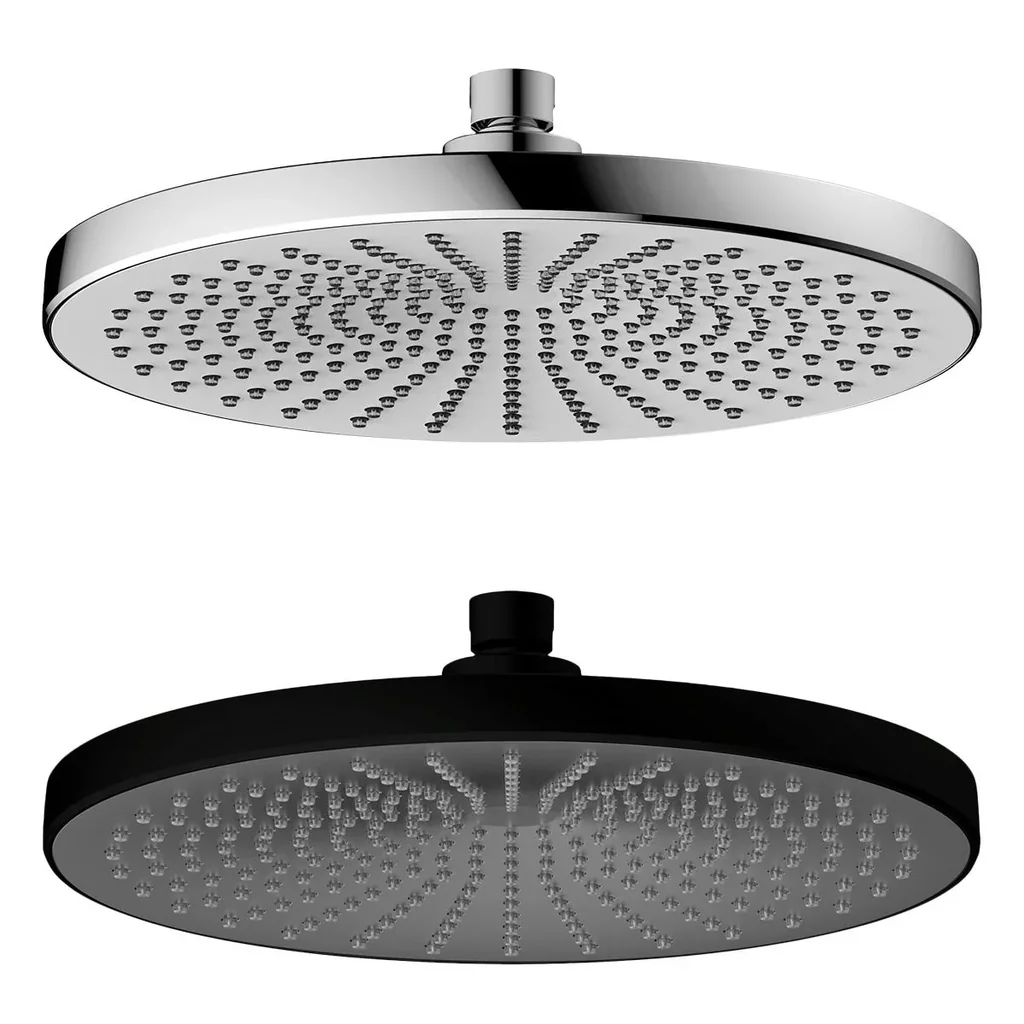 Regenduschkopf Ultimate Shower Schwarz/Grau, Ø 25 cm