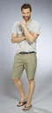 Shorts mit Maritimem Print, Farbe khaki, Gr.L