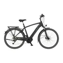 Herren E-Bike Trekking, 28 Zoll, Rahmengröße 50 cm, 9-Gang Kettenschaltung, schwarz matt, VIATOR 4.1i