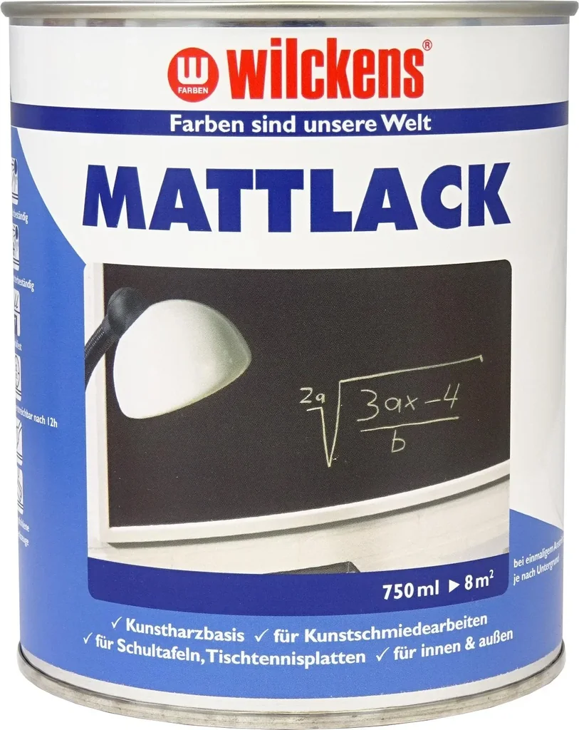 Mattlack Schwarz, 750 ml