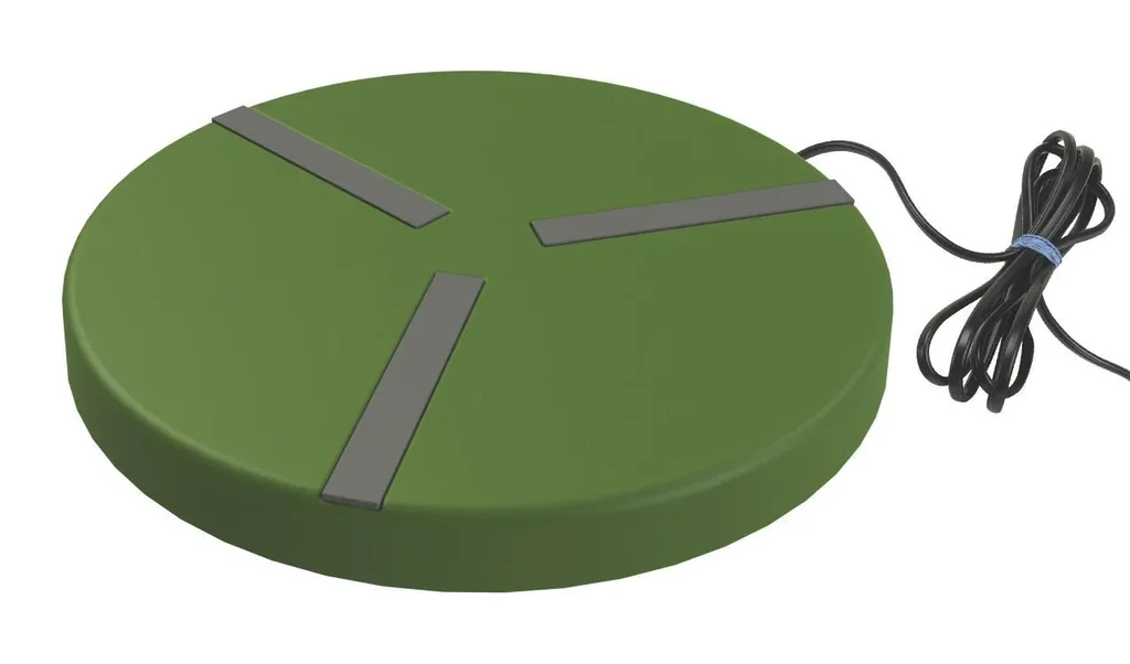Heizplatte für Geflügeltränken, Ø 300 mm, 24 Volt, 22 Watt, mit Netzteil