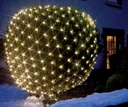 LED Lichternetz 2x2 Meter, 160 kaltweiße LEDs