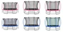 Springsafe Trampolin Colours 305 cm mit Sicherheitsnetz, Outdoor-Trampolin, Durchmesser 305 cm, rund, pink