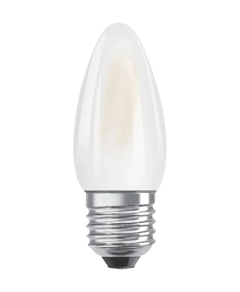 LED SUPERSTAR RETROFIT Kerze mit 5 Watt, E14, kaltweiß, matt, dimmbar