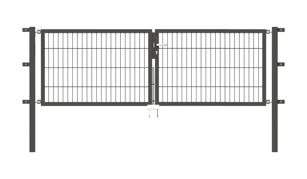 Doppeltor Flexo mit Zubehör, anthrazit, Breite 250 cm, Höhe 100 cm, PF: 60x60 cm