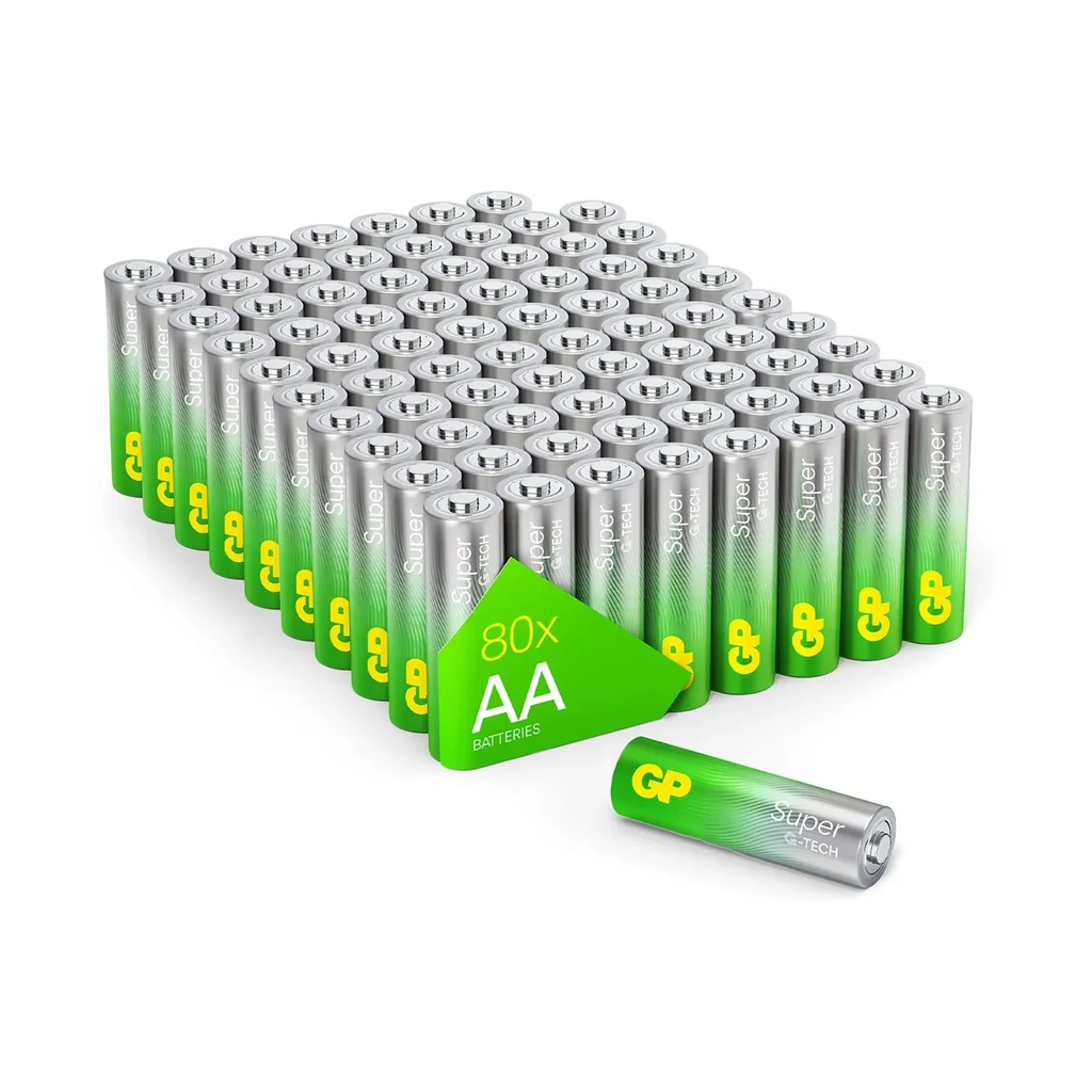 SUPER Mignon (AA) Alkaline Batterien - 80 Stück